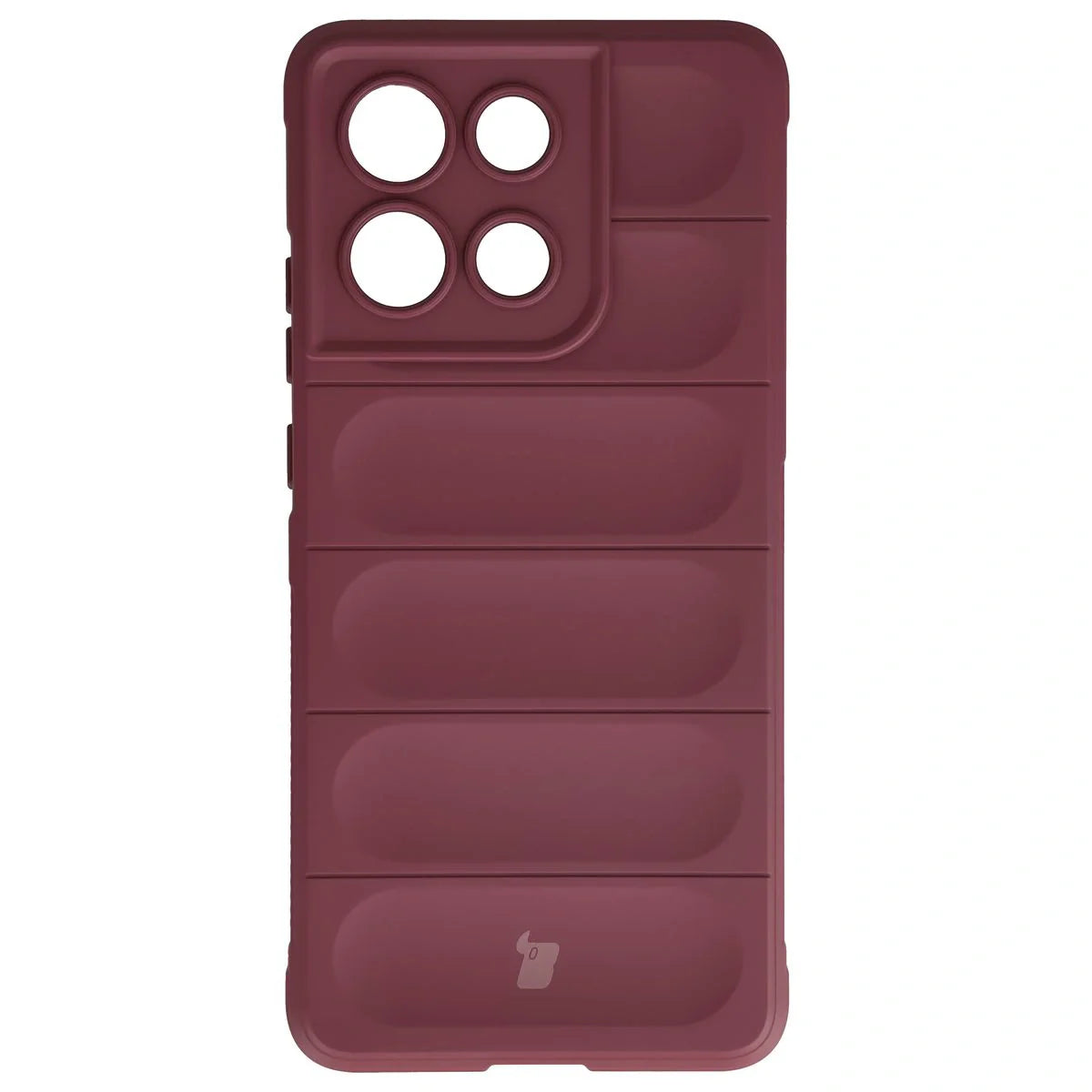 Robuste Handyhülle für Motorola Moto G86 Power 5G, Bizon Case Tur, Burgunderrot