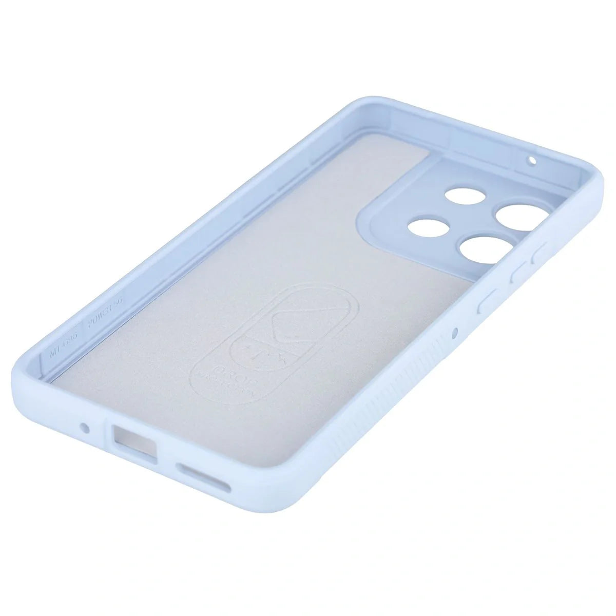 Robuste Handyhülle für Motorola Moto G86 Power 5G, Bizon Case Tur, Hellblau