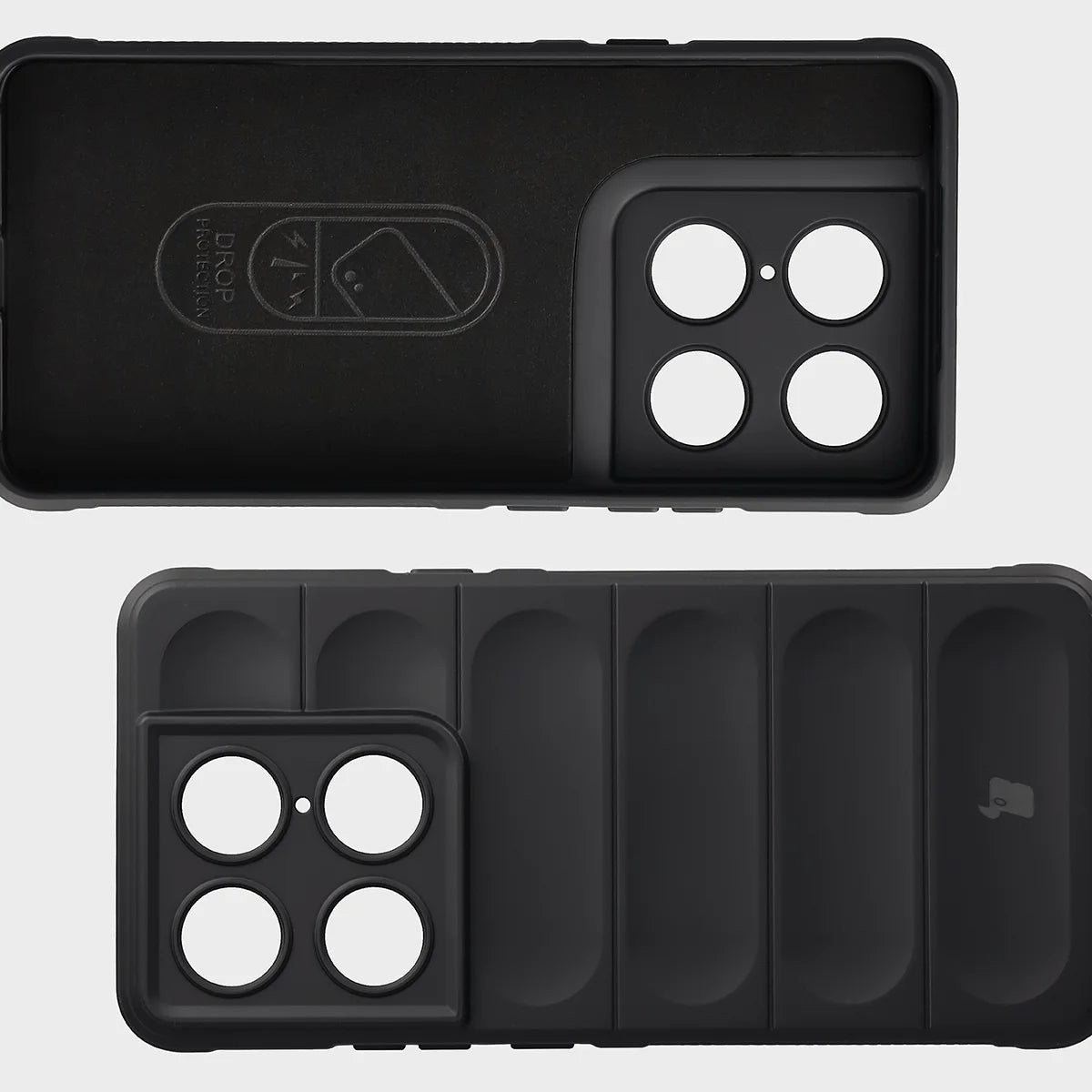 Robuste Handyhülle für Motorola Signature, Bizon Case Tur, Schwarz