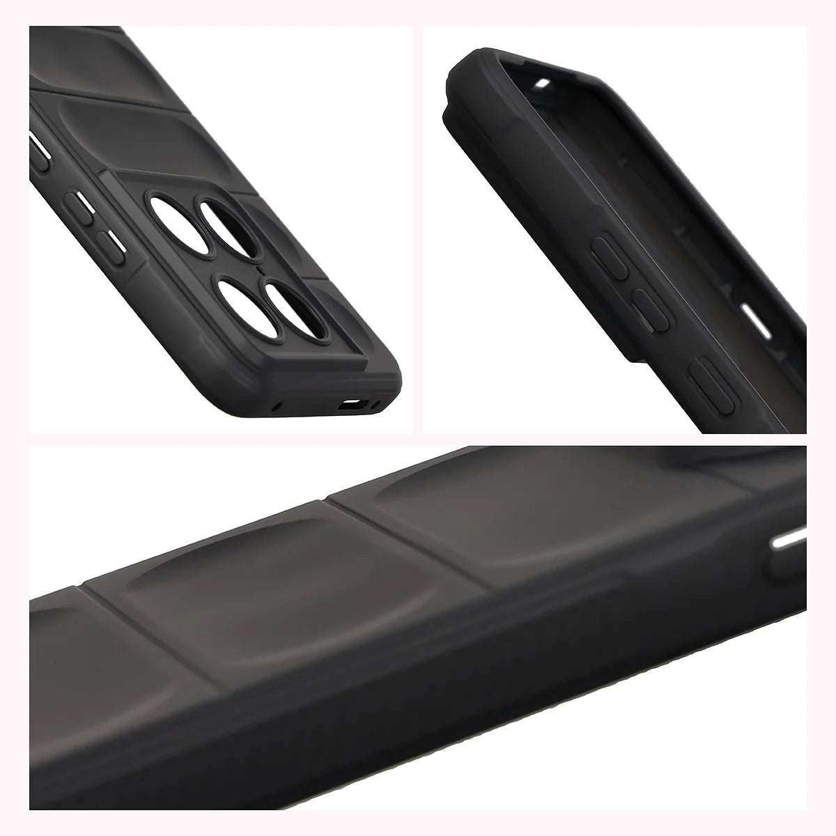 Robuste Handyhülle für Motorola Signature, Bizon Case Tur, Schwarz