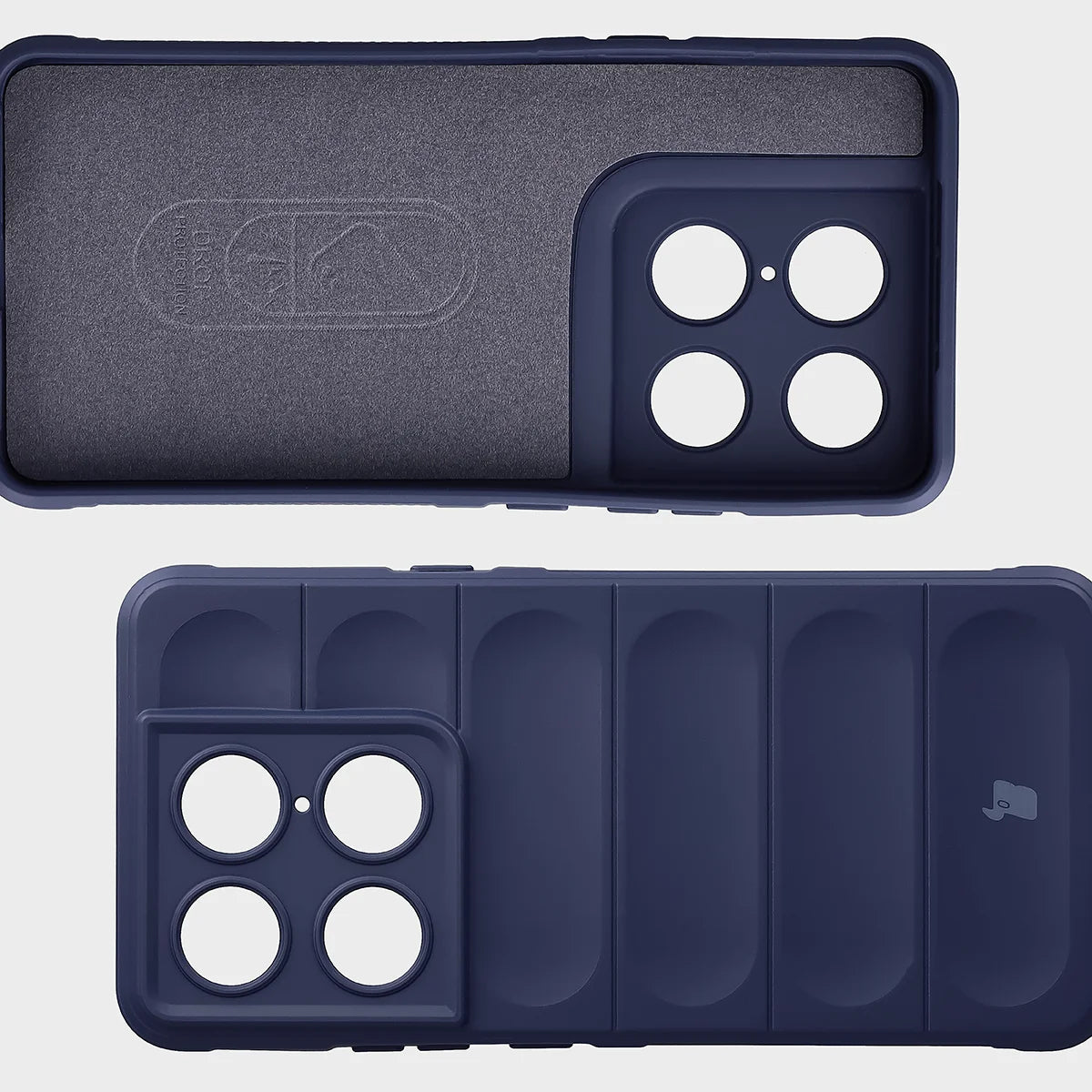 Robuste Handyhülle für Motorola Signature, Bizon Case Tur, Dunkelblau