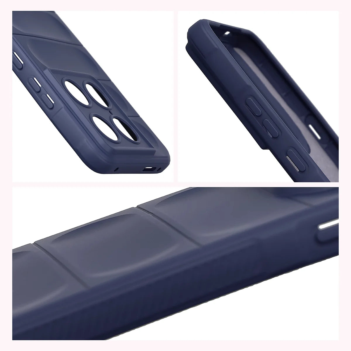 Robuste Handyhülle für Motorola Signature, Bizon Case Tur, Dunkelblau