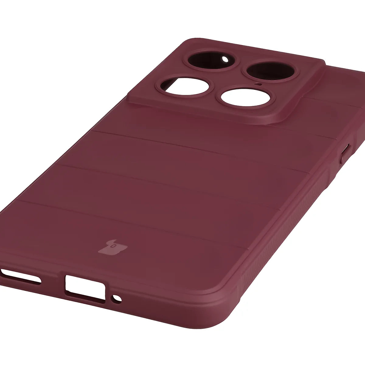 Robuste Handyhülle für Motorola Signature, Bizon Case Tur, Burgunderrot