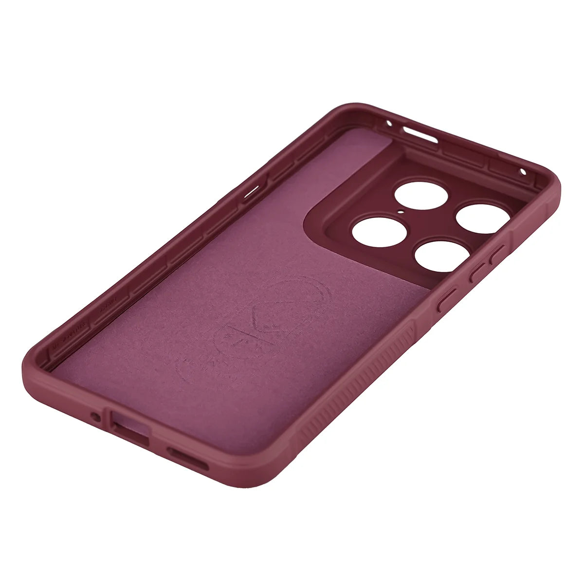 Robuste Handyhülle für Motorola Signature, Bizon Case Tur, Burgunderrot