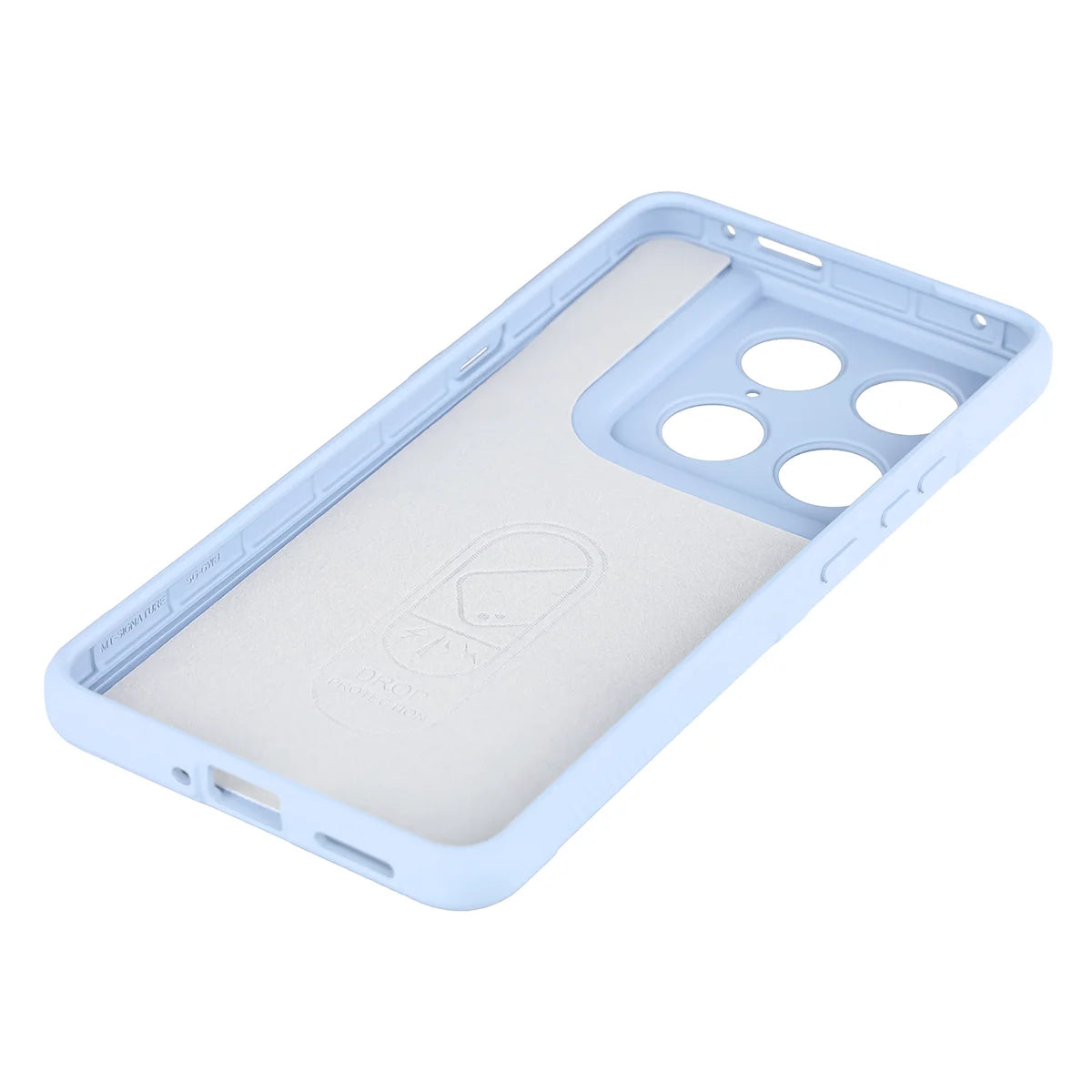 Robuste Handyhülle für Motorola Signature, Bizon Case Tur, Hellblau