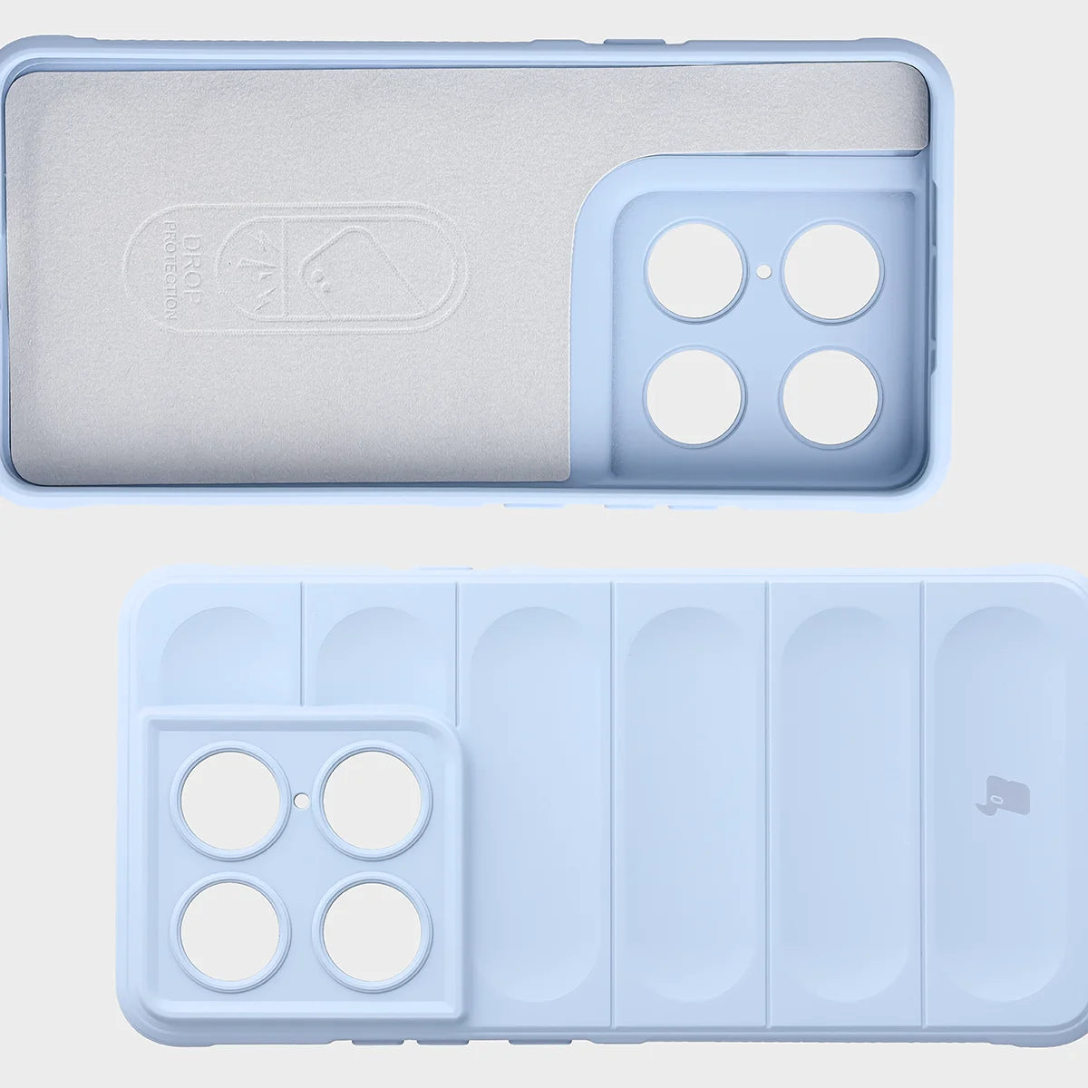 Robuste Handyhülle für Motorola Signature, Bizon Case Tur, Hellblau
