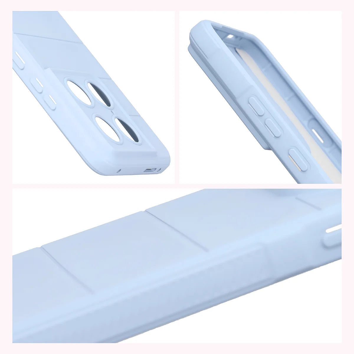 Robuste Handyhülle für Motorola Signature, Bizon Case Tur, Hellblau