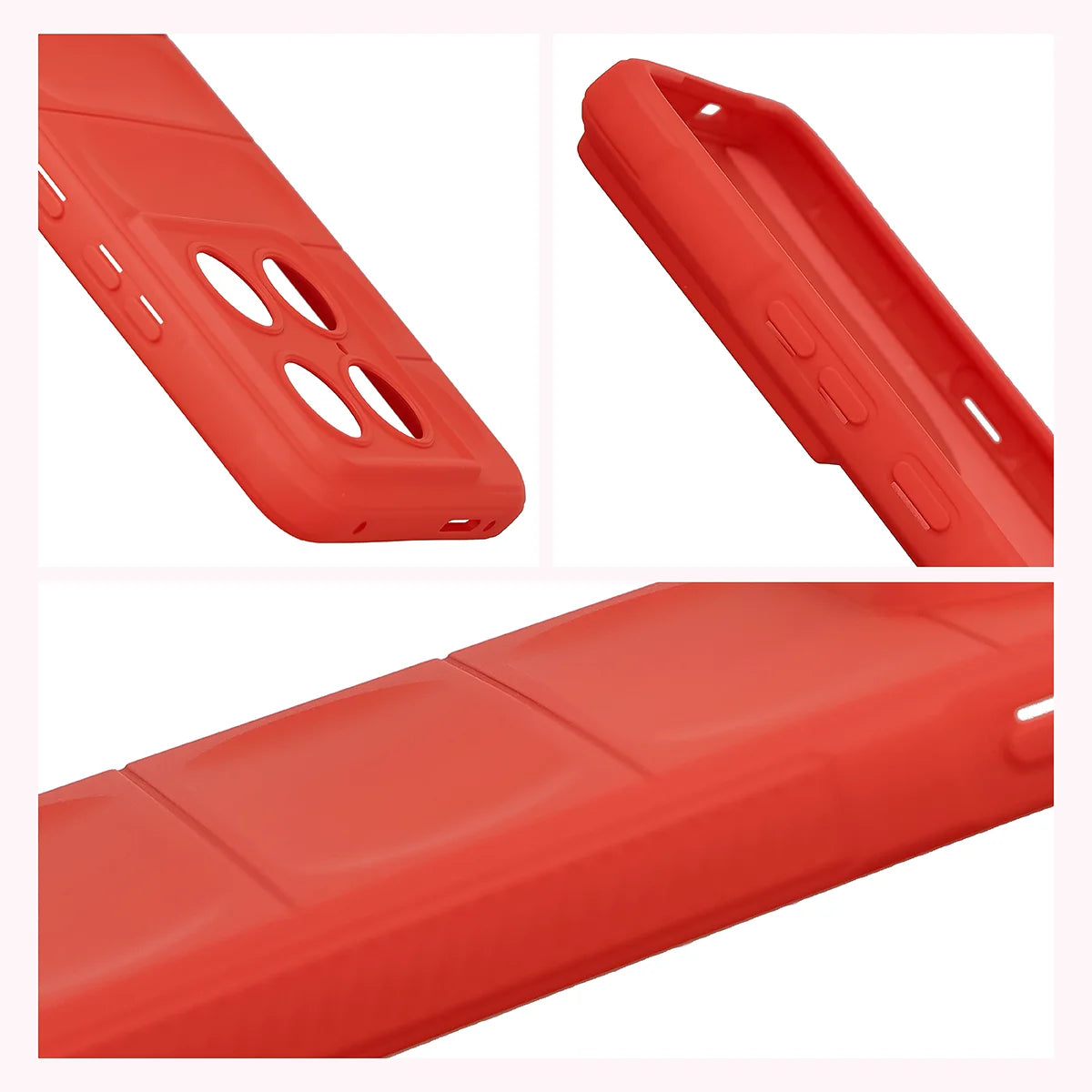 Robuste Handyhülle für Motorola Signature, Bizon Case Tur, Rot