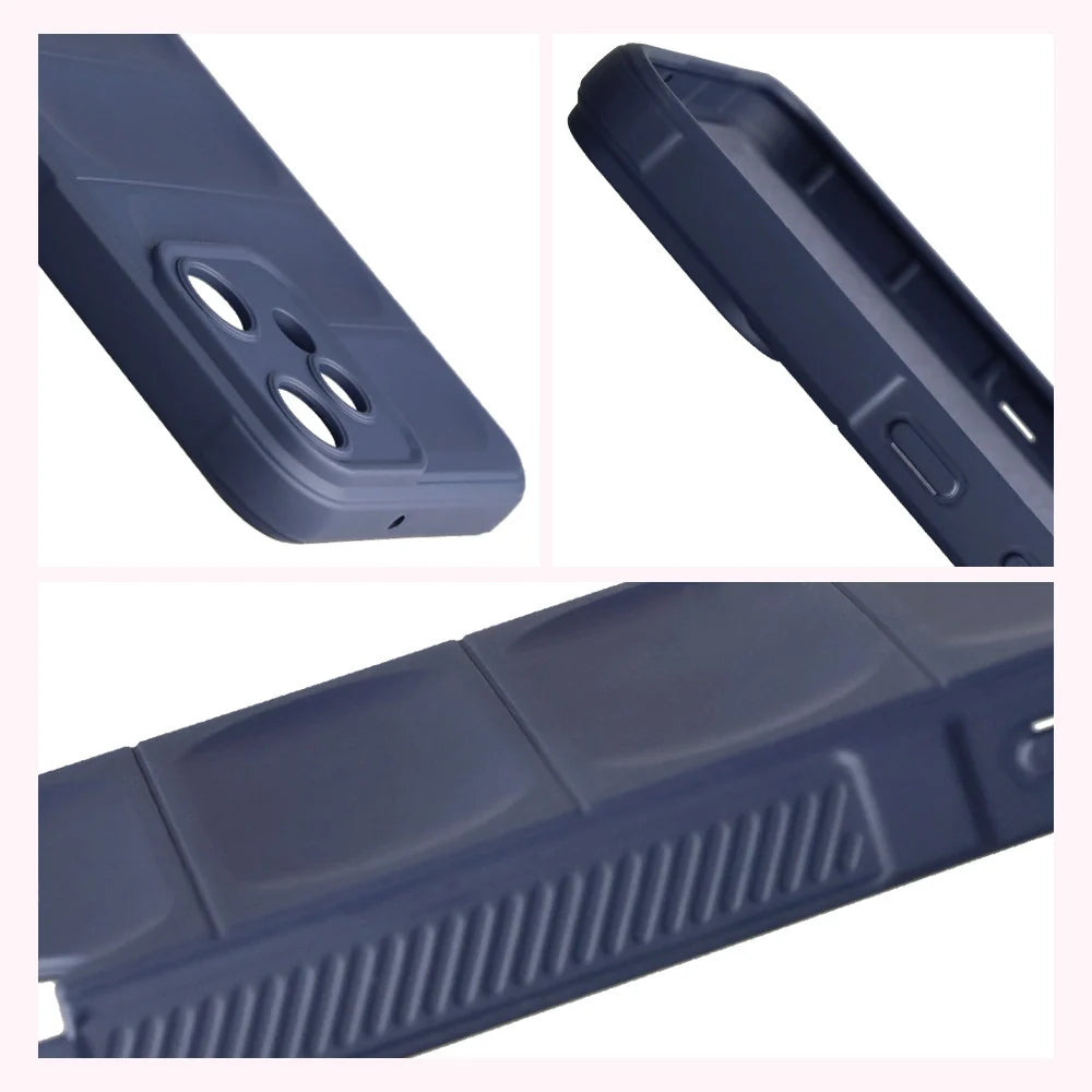 Robuste Handyhülle für Nothing CMF Phone 2 Pro, Bizon Case Tur, Dunkelblau