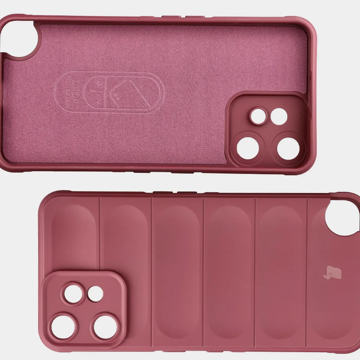 Robuste Handyhülle für Nothing CMF Phone 2 Pro, Bizon Case Tur, Burgunderrot