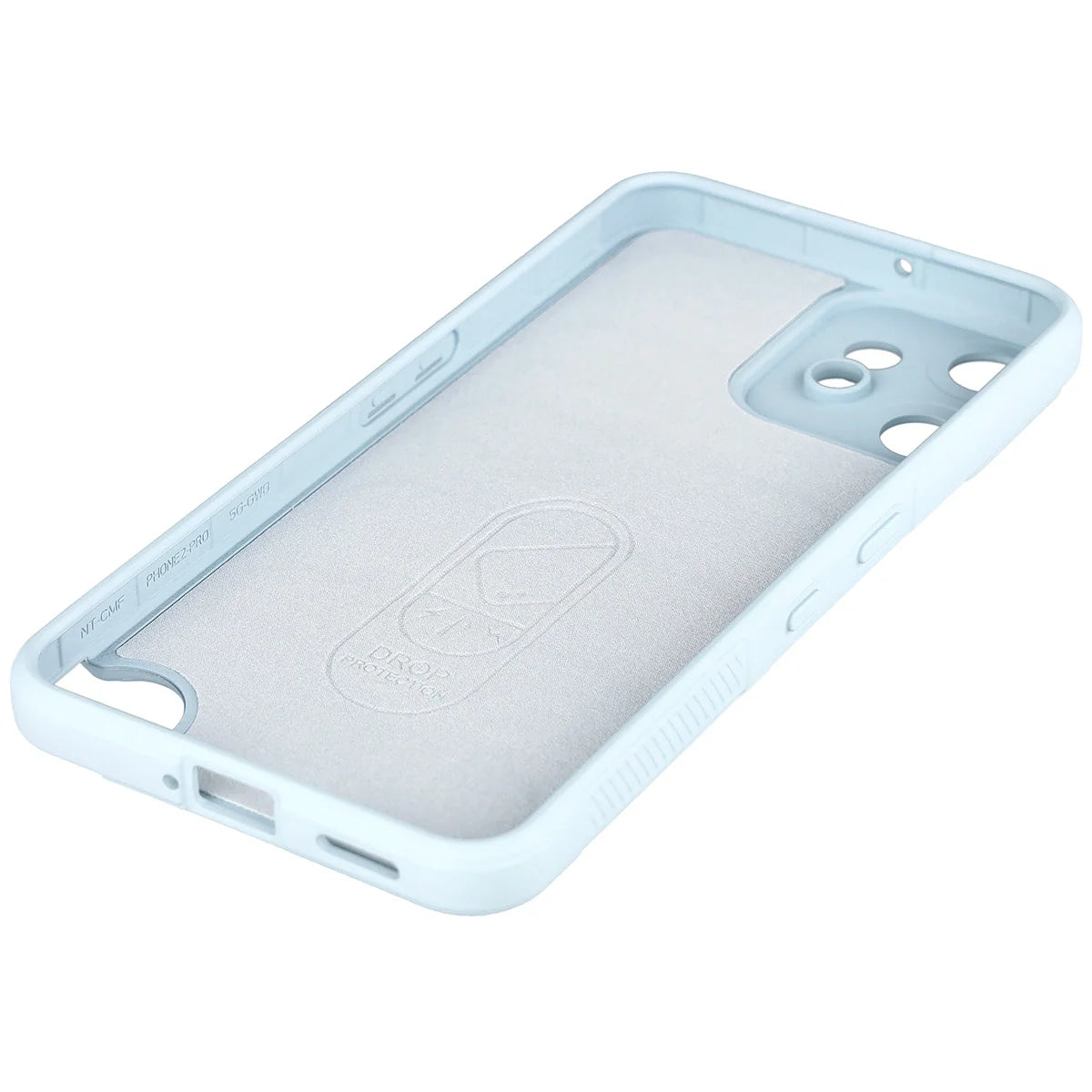 Robuste Handyhülle für Nothing CMF Phone 2 Pro, Bizon Case Tur, Hellblau