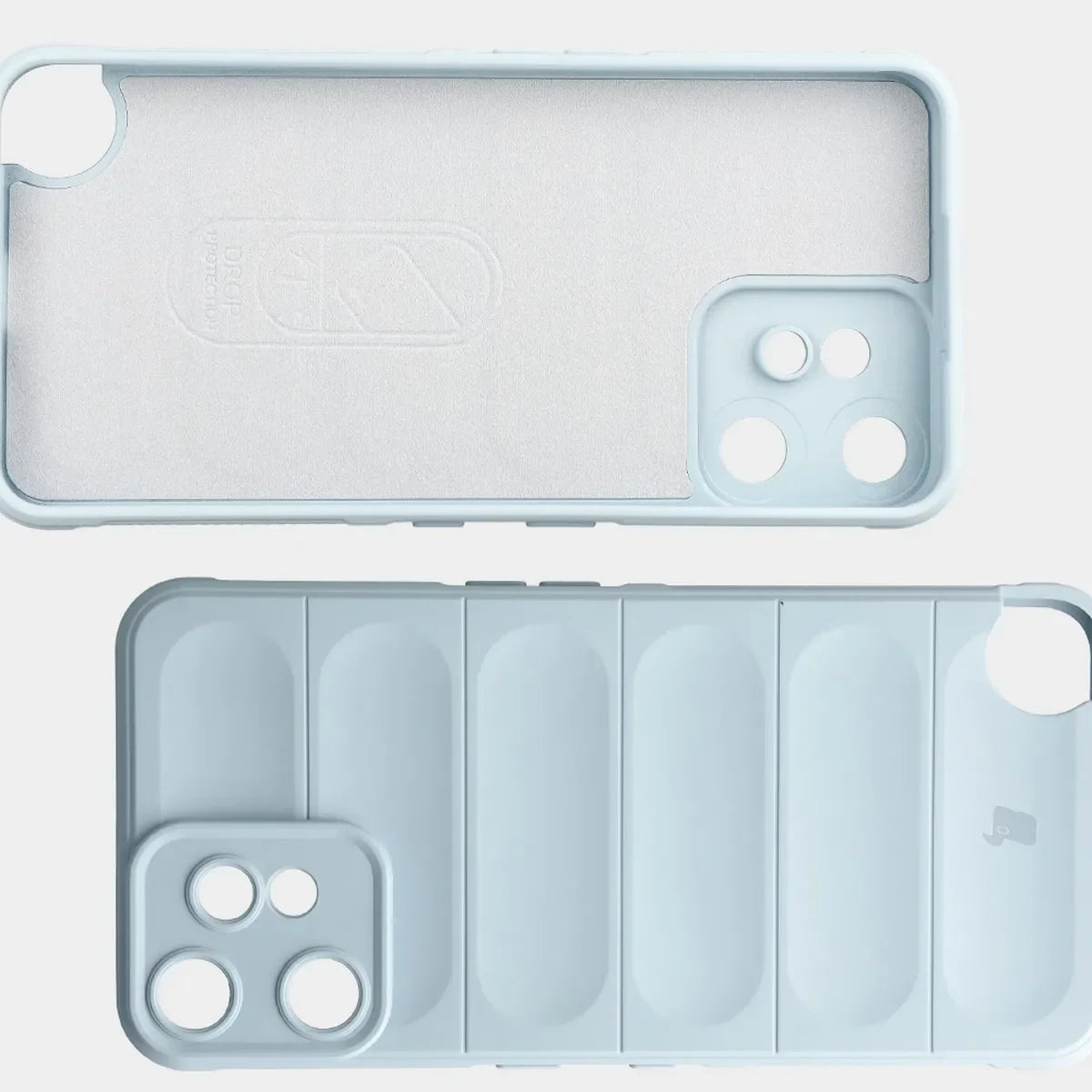 Robuste Handyhülle für Nothing CMF Phone 2 Pro, Bizon Case Tur, Hellblau