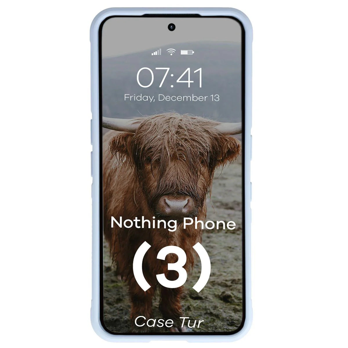 Robuste Handyhülle für Nothing Phone (3), Bizon Case Tur, Hellblau