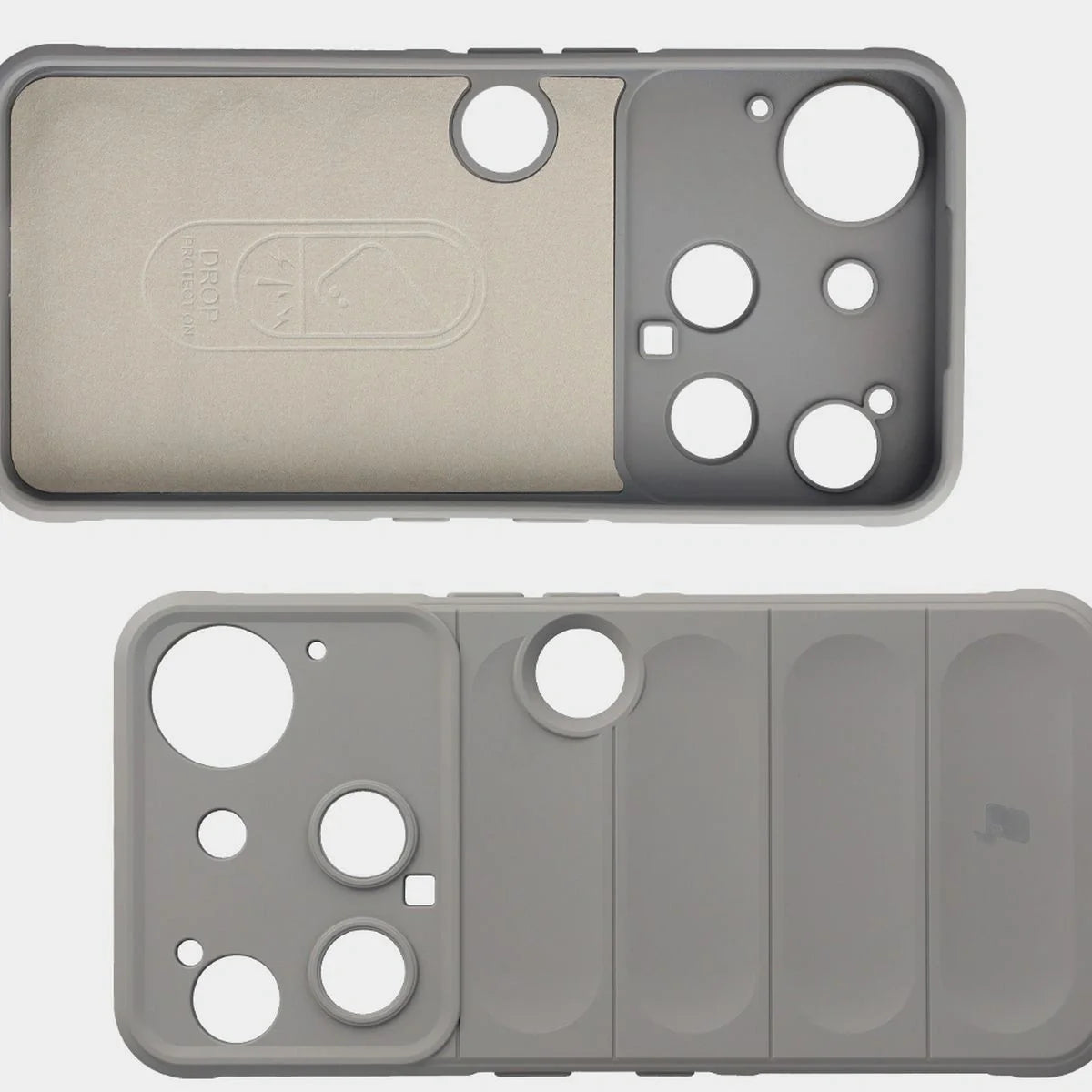 Robuste Handyhülle für Nothing Phone (3), Bizon Case Tur, Hellgrau