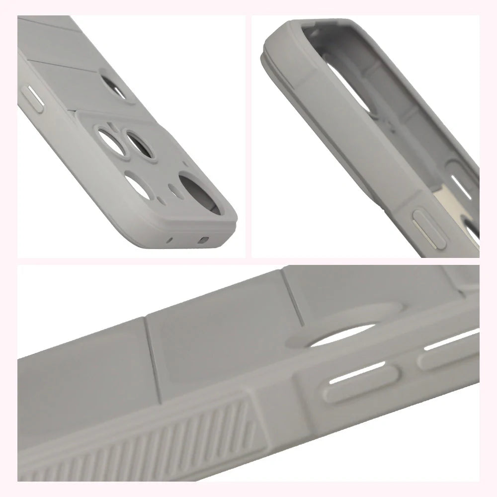 Robuste Handyhülle für Nothing Phone (3), Bizon Case Tur, Hellgrau