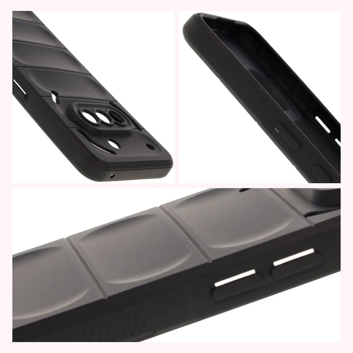 Robuste Handyhülle für Nothing Phone (3a), Bizon Case Tur, Schwarz