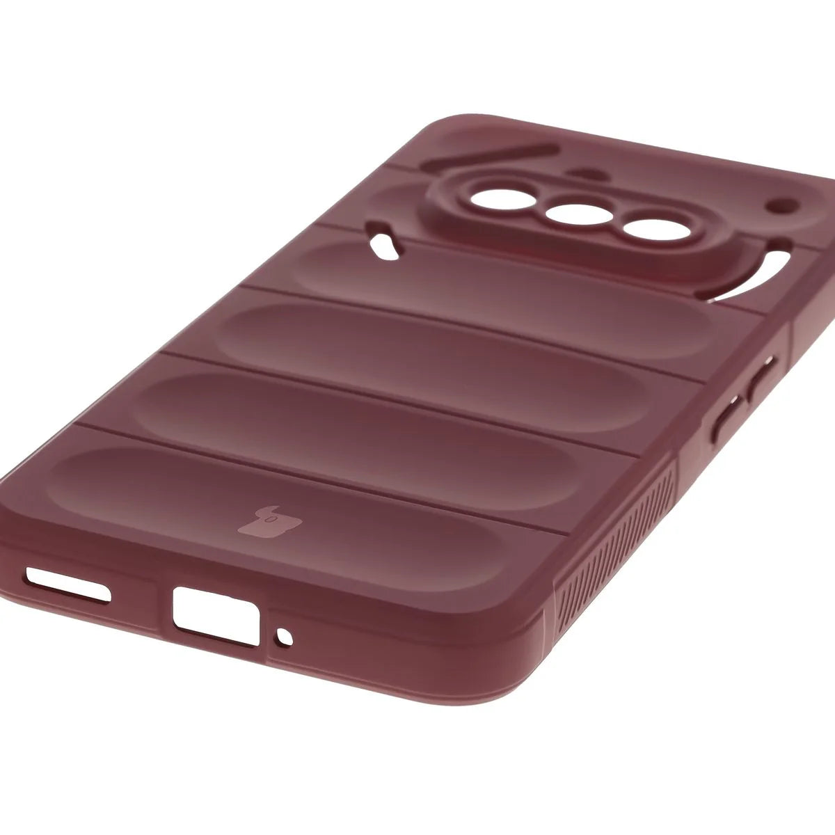 Robuste Handyhülle für Nothing Phone (3a), Bizon Case Tur, Burgunderrot