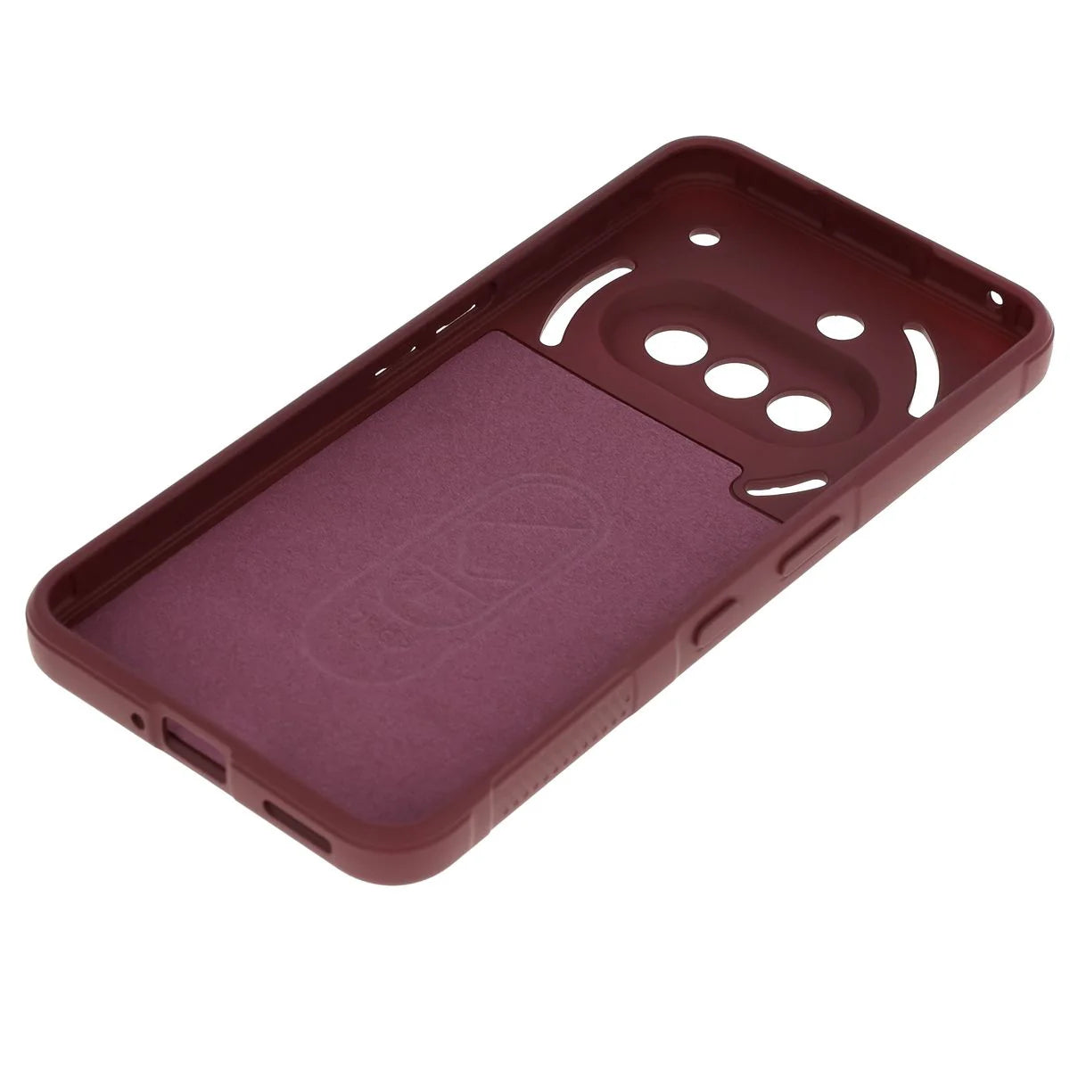 Robuste Handyhülle für Nothing Phone (3a), Bizon Case Tur, Burgunderrot