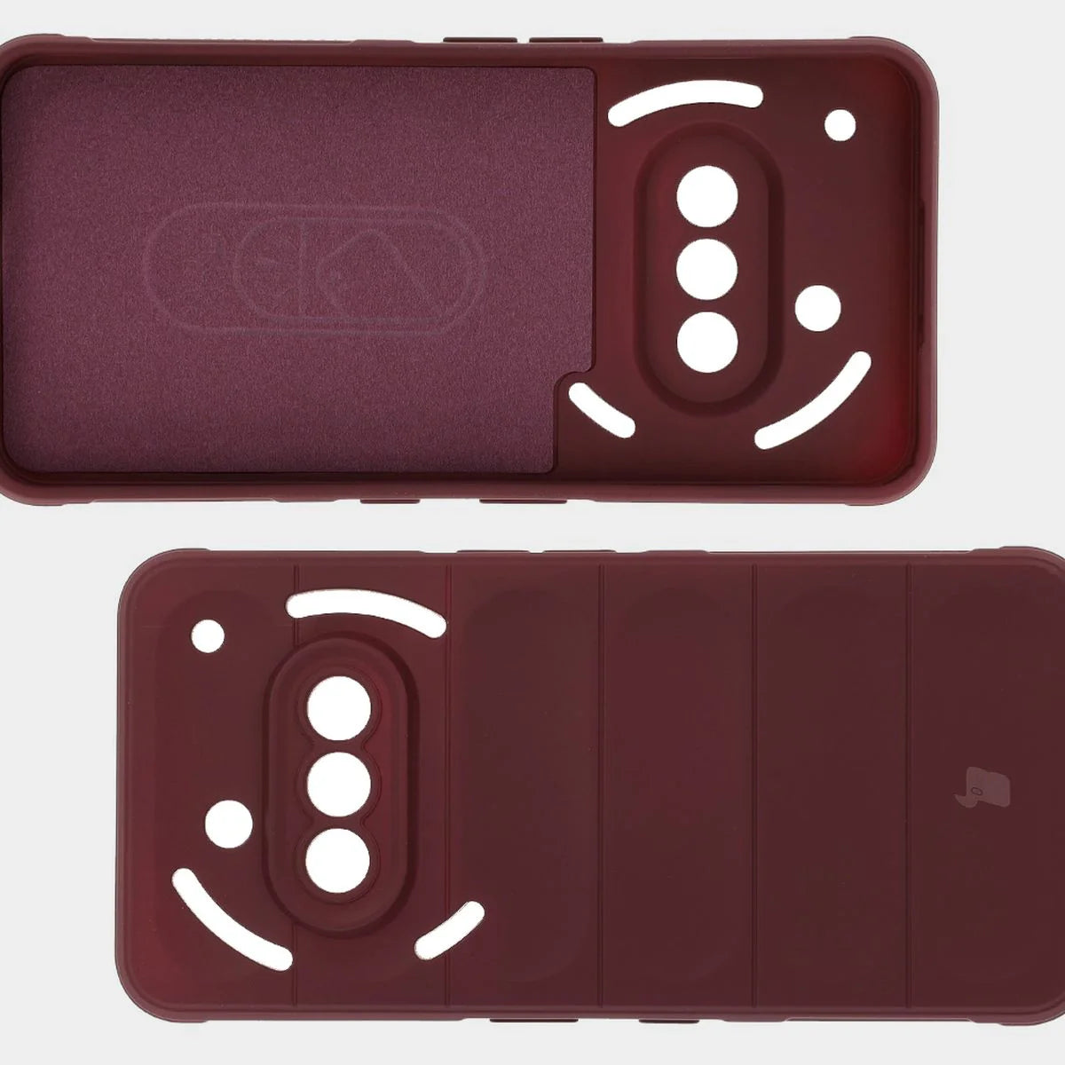 Robuste Handyhülle für Nothing Phone (3a), Bizon Case Tur, Burgunderrot