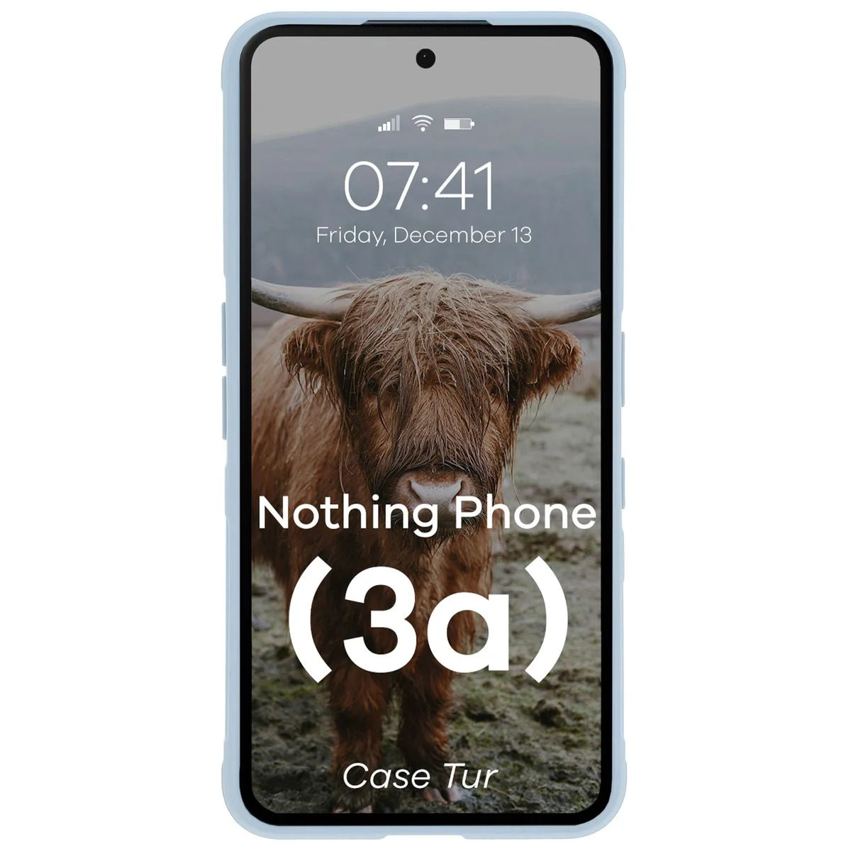 Robuste Handyhülle für Nothing Phone (3a), Bizon Case Tur, Hellblau
