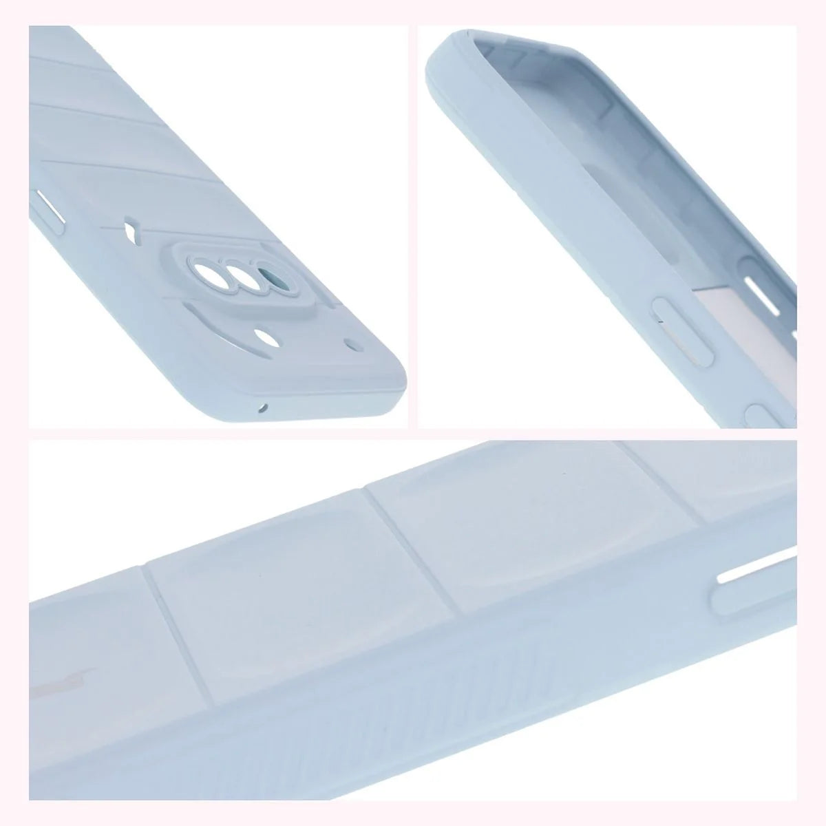 Robuste Handyhülle für Nothing Phone (3a), Bizon Case Tur, Hellblau