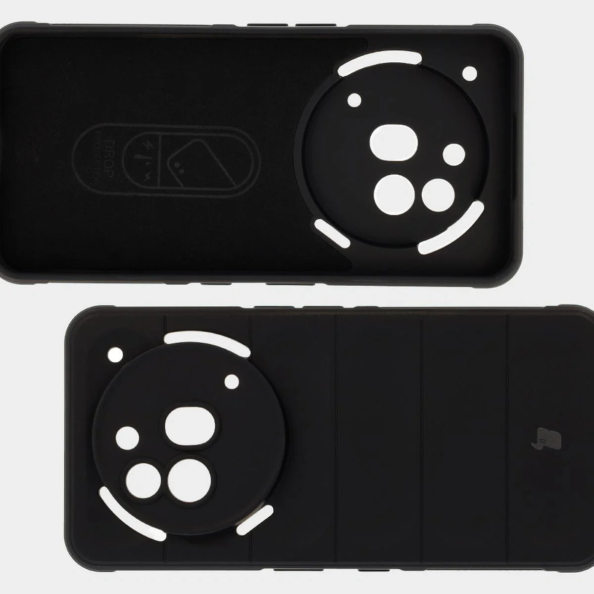 Robuste Handyhülle für Nothing Phone (3a) Pro, Bizon Case Tur, Schwarz