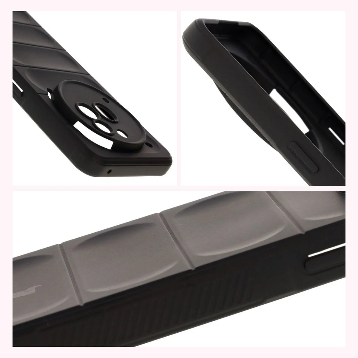 Robuste Handyhülle für Nothing Phone (3a) Pro, Bizon Case Tur, Schwarz