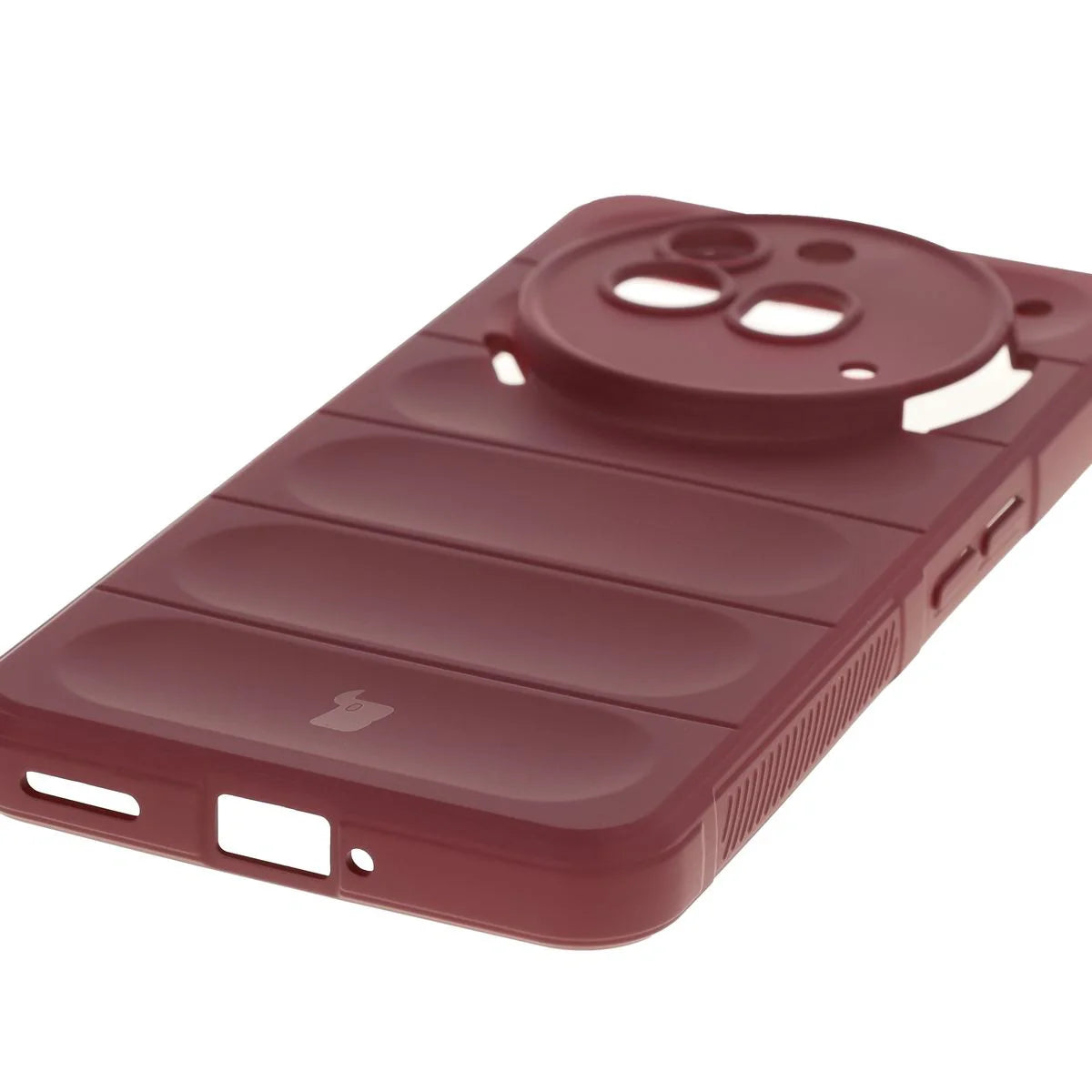 Robuste Handyhülle für Nothing Phone (3a) Pro, Bizon Case Tur, Burgunderrot