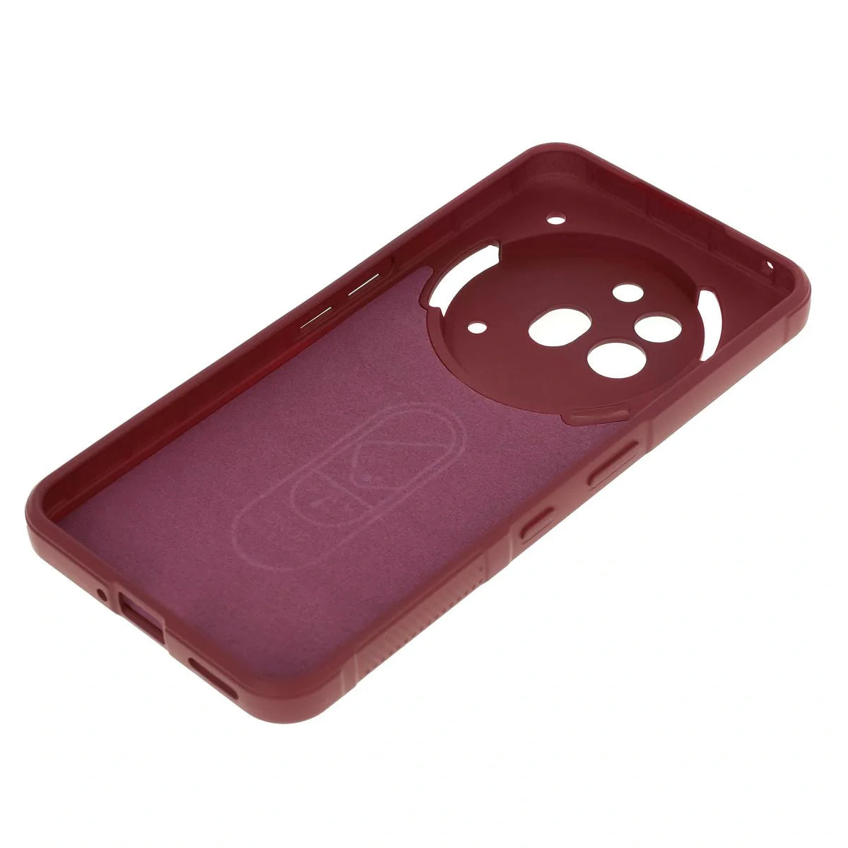 Robuste Handyhülle für Nothing Phone (3a) Pro, Bizon Case Tur, Burgunderrot