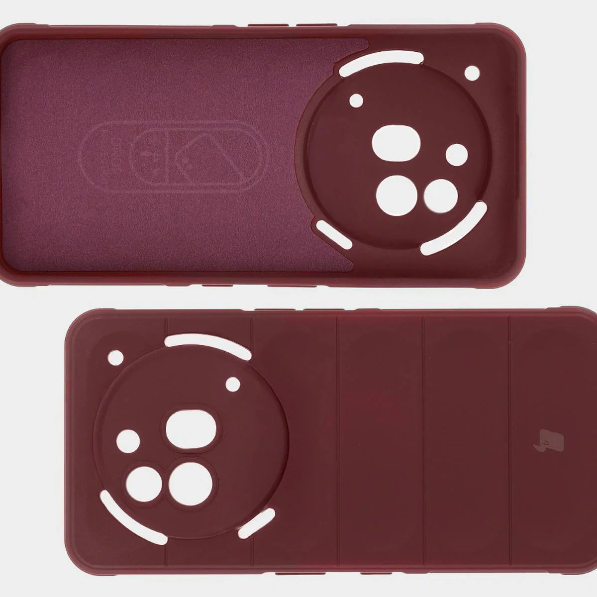 Robuste Handyhülle für Nothing Phone (3a) Pro, Bizon Case Tur, Burgunderrot