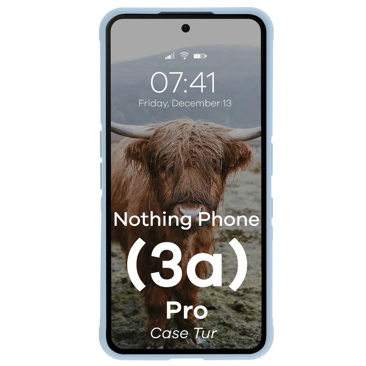 Robuste Handyhülle für Nothing Phone (3a) Pro, Bizon Case Tur, Hellblau