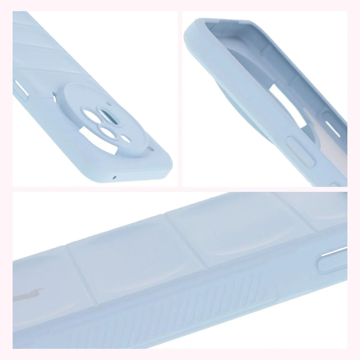 Robuste Handyhülle für Nothing Phone (3a) Pro, Bizon Case Tur, Hellblau