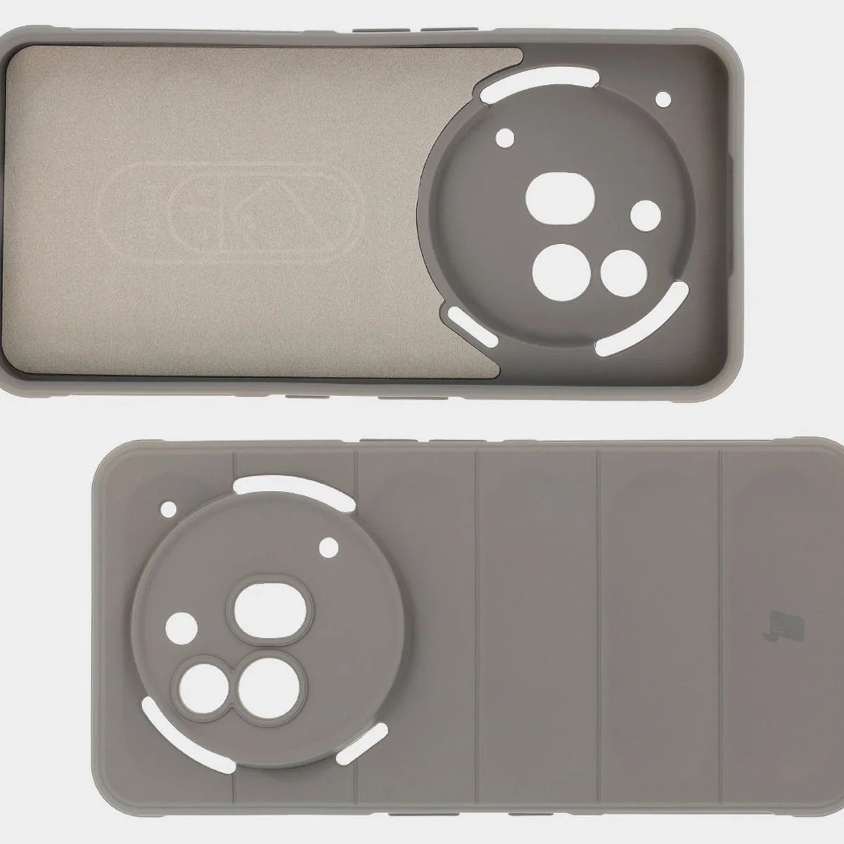 Robuste Handyhülle für Nothing Phone (3a) Pro, Bizon Case Tur, Hellgrau