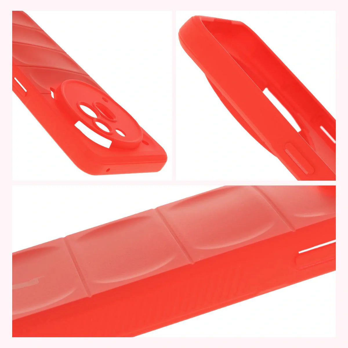 Robuste Handyhülle für Nothing Phone (3a) Pro, Bizon Case Tur, Rot
