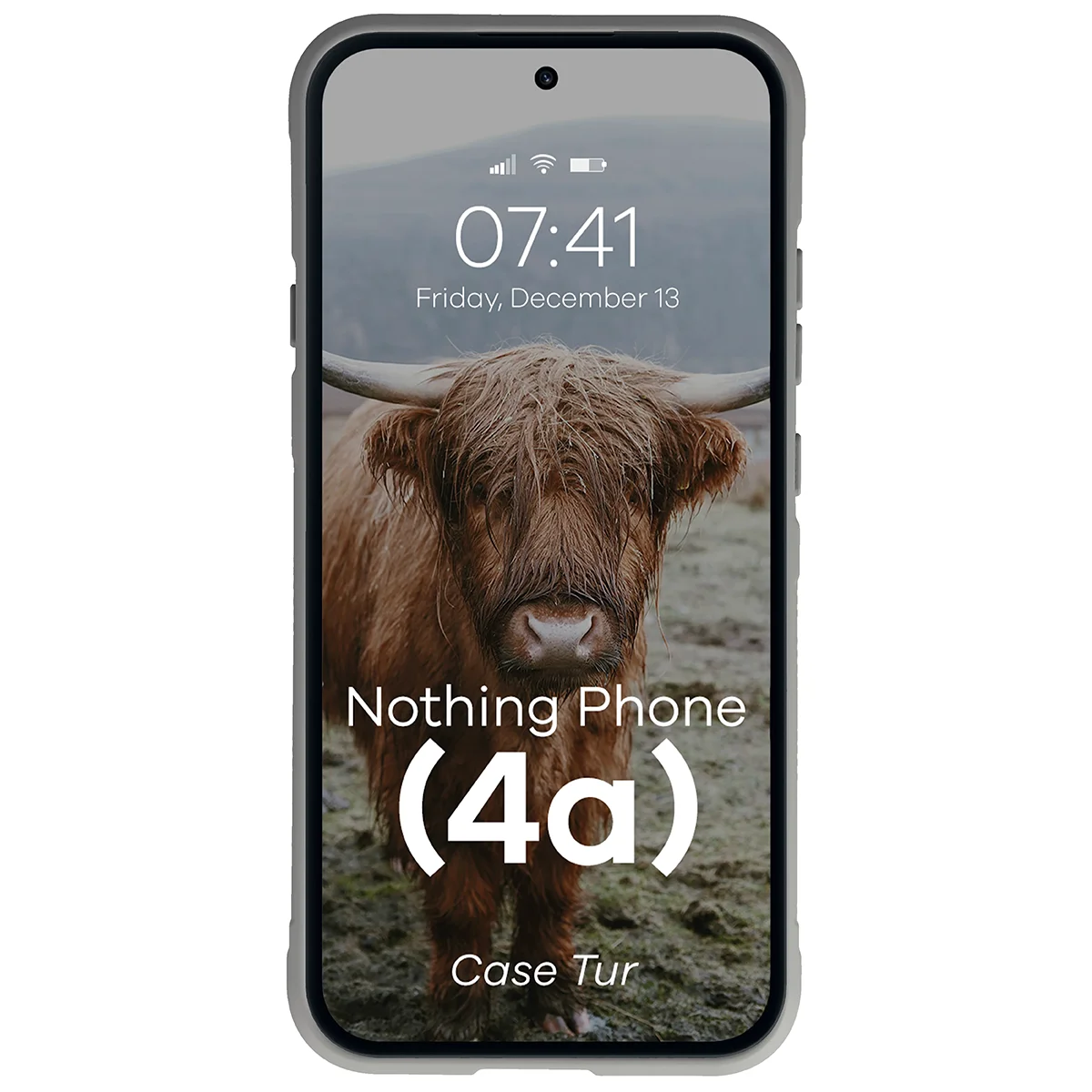 Robuste Handyhülle für Nothing Phone (4a), Bizon Case Tur, Hellgrau