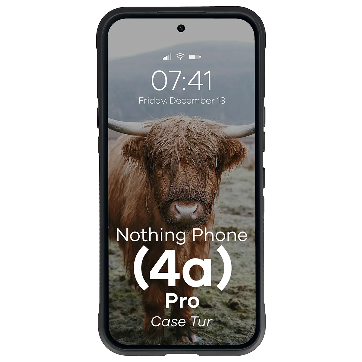 Robuste Handyhülle für Nothing Phone (4a) Pro, Bizon Case Tur, Schwarz