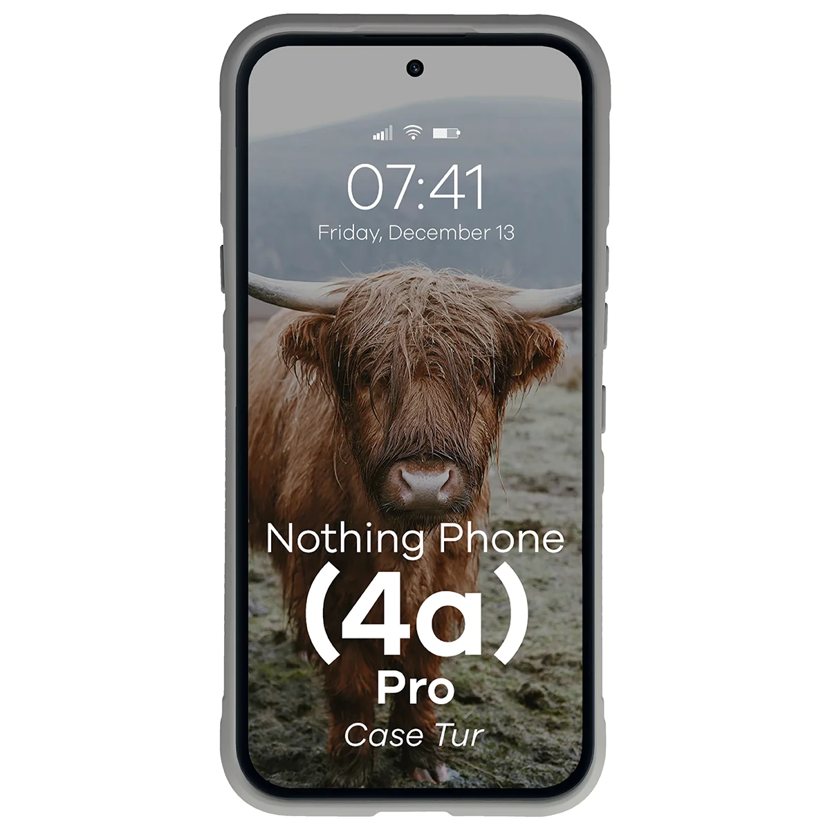 Robuste Handyhülle für Nothing Phone (4a) Pro, Bizon Case Tur, Hellgrau