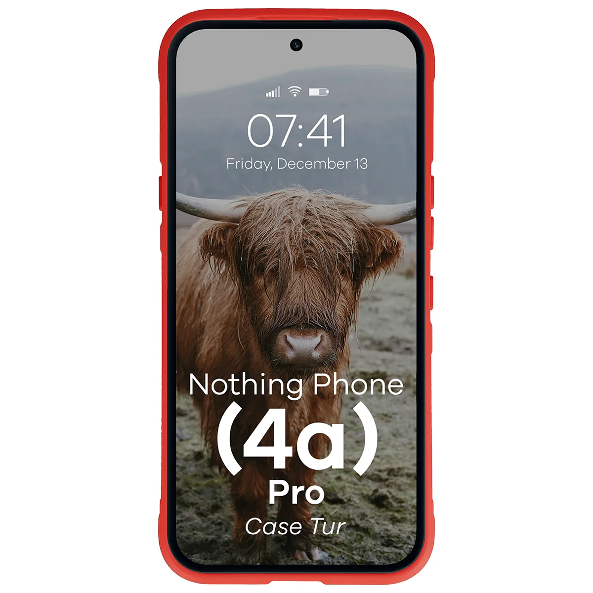 Robuste Handyhülle für Nothing Phone (4a) Pro, Bizon Case Tur, Rot
