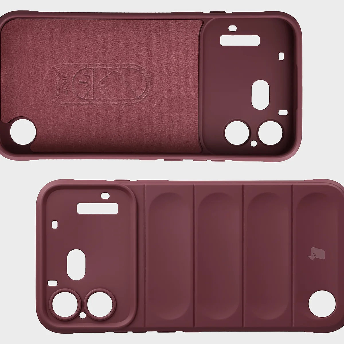 Robuste Handyhülle für Nothing Phone (4b), Bizon Case Tur, Burgunderrot (6/8)