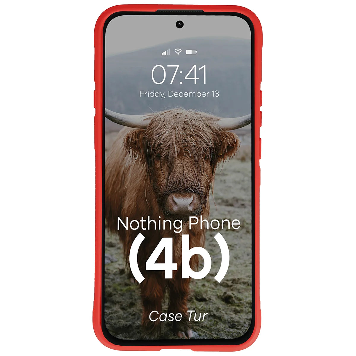 Robuste Handyhülle für Nothing Phone (4b), Bizon Case Tur, Rot (5/8)