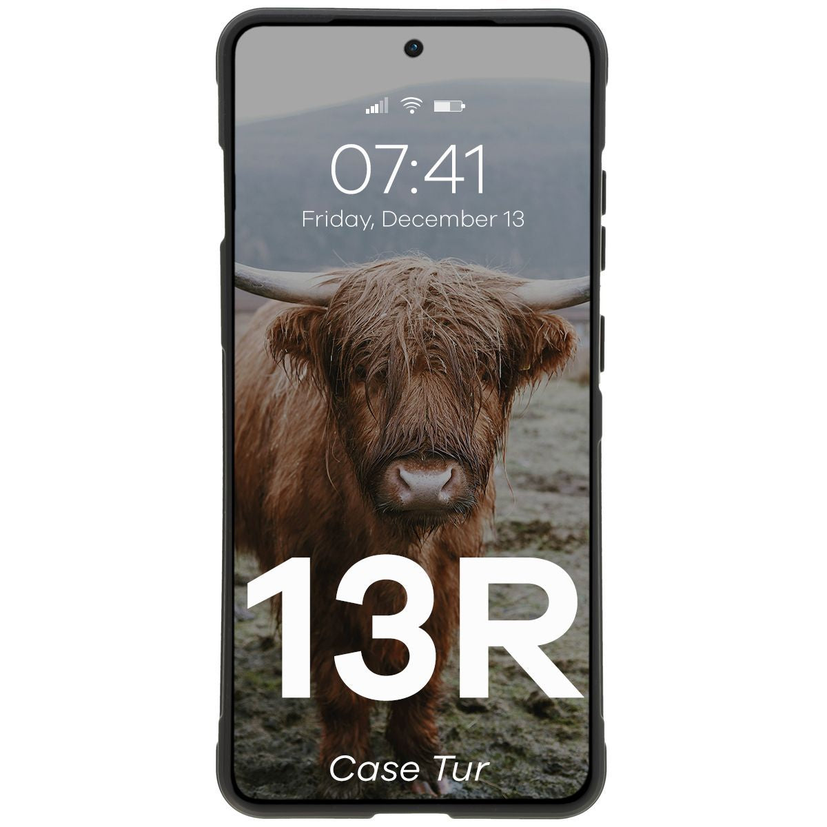Robuste Handyhülle für OnePlus 13R, Bizon Case Tur, Schwarz