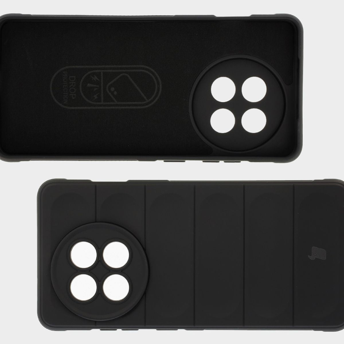 Robuste Handyhülle für OnePlus 13R, Bizon Case Tur, Schwarz