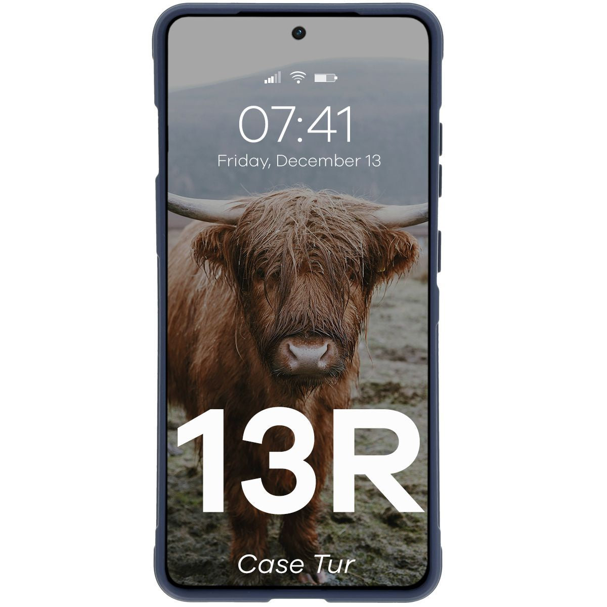 Robuste Handyhülle für OnePlus 13R, Bizon Case Tur, Dunkelblau