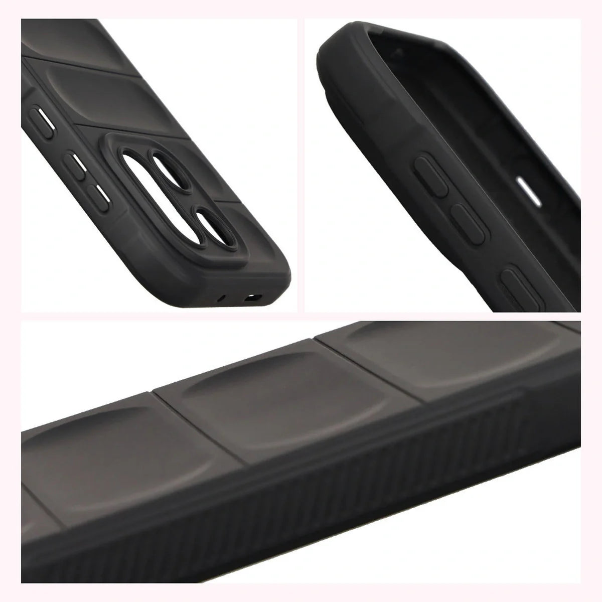 Robuste Handyhülle für OnePlus 15, Bizon Case Tur, Schwarz