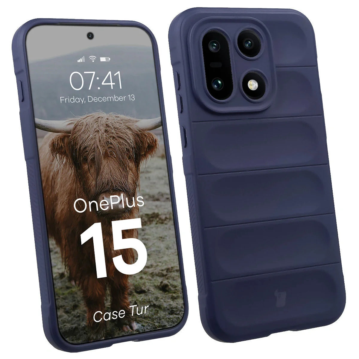 Robuste Handyhülle für OnePlus 15, Bizon Case Tur, Dunkelblau
