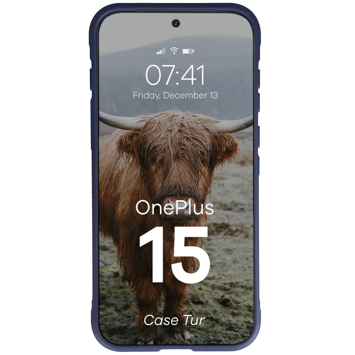 Robuste Handyhülle für OnePlus 15, Bizon Case Tur, Dunkelblau