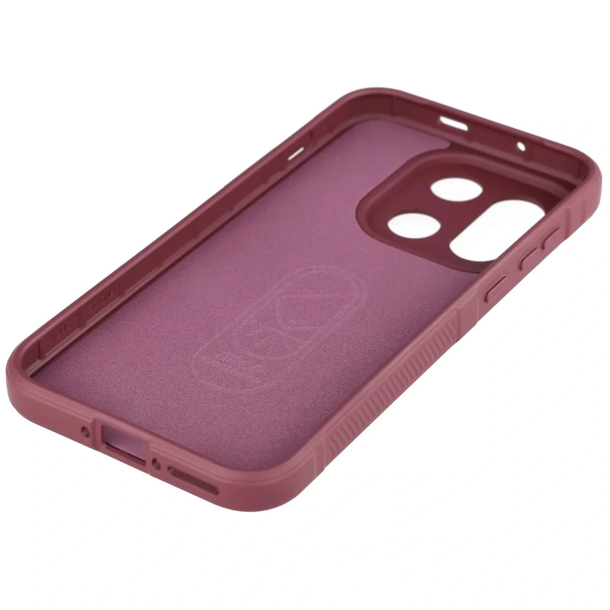 Robuste Handyhülle für OnePlus 15, Bizon Case Tur, Burgunderrot