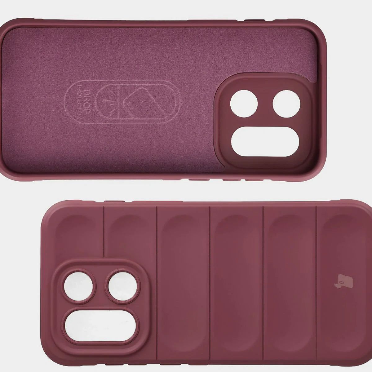 Robuste Handyhülle für OnePlus 15, Bizon Case Tur, Burgunderrot
