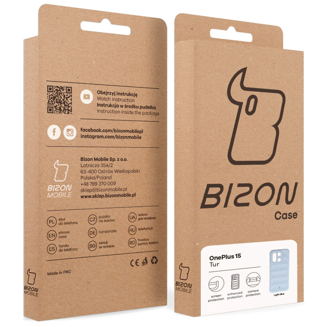 Robuste Handyhülle für OnePlus 15, Bizon Case Tur, Hellblau