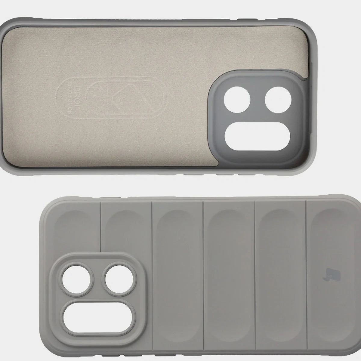 Robuste Handyhülle für OnePlus 15, Bizon Case Tur, Hellgrau